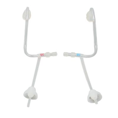 1 Pair Post Ear Hearing Amplifier Sound Tubes Transparent Silicone Slim Sound Tube Replacement