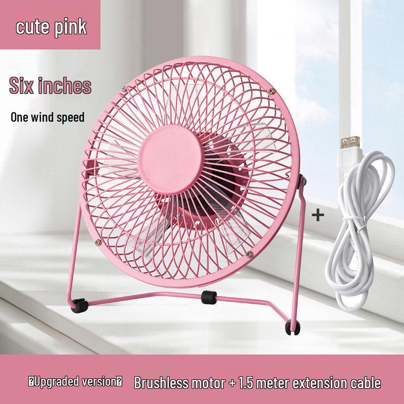 Compact USB Electric Fan for Home, Office, and Dorm - Available In 4, 6, or 8 Inches
