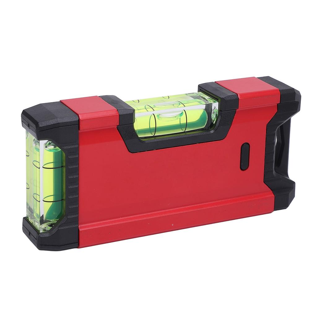 Magnetic Level Small Portable Aluminium Alloy Leveler 0.5mm Accuracy 11cm Long Double Bubble Thicken