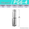 Zhuo Ji 304 Stainless Steel Quick Connector: 8mm Pneumatic Hose Reducer for PU/PG Air Source
