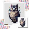 New Arrival 5D DIY Full Circle Diamond Painting "Painted Black Owl" Embroidery Cross Stitch Home Decor Gift