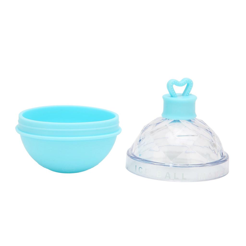 Ice Ball Mould Soft Bottom Cute Shape Round Ice Mold Maker for Wine Coffee Fruit Tea Blue