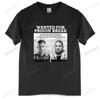Tshirt Men Cotton Tops Fitness Wanted for Prison Break Mens Couple Design A T Shirt Black Men T Shirt Euro Size