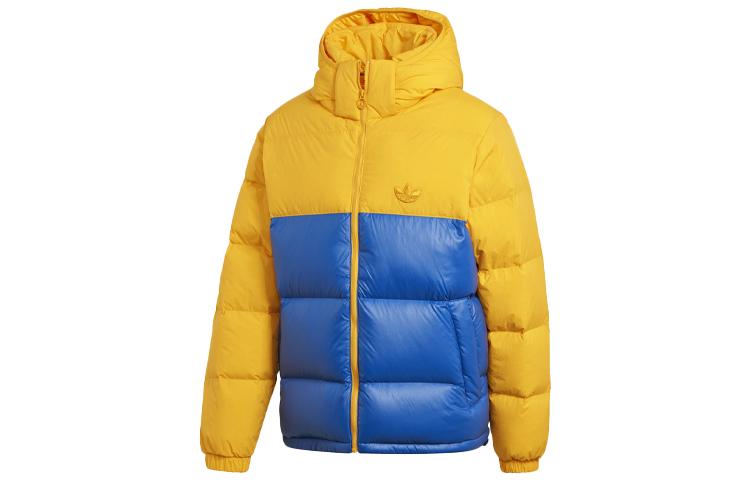 Adidas Originals Down Jacket Winter Men s Yellow Blue Multicolor GE1331 S