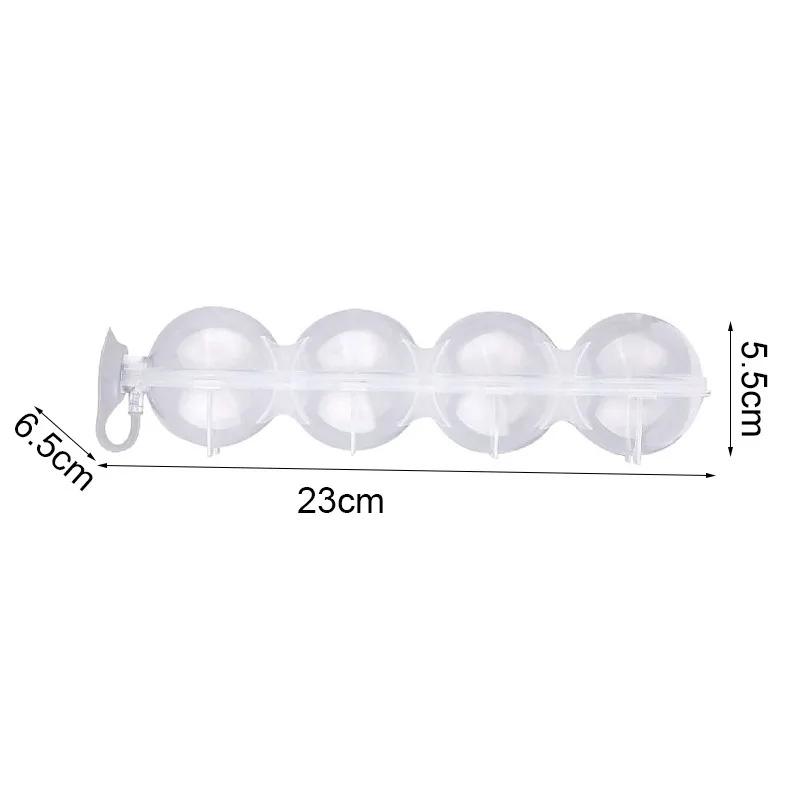 

Пластиковый ледогенератор Прозрачная форма для льда с 4 отверстиями Круглые ледогенераторы Барная посуда Ледяная коробка Круглый лед в виде хоккейного мяча Большая форма для льда Инструмент для изготовления