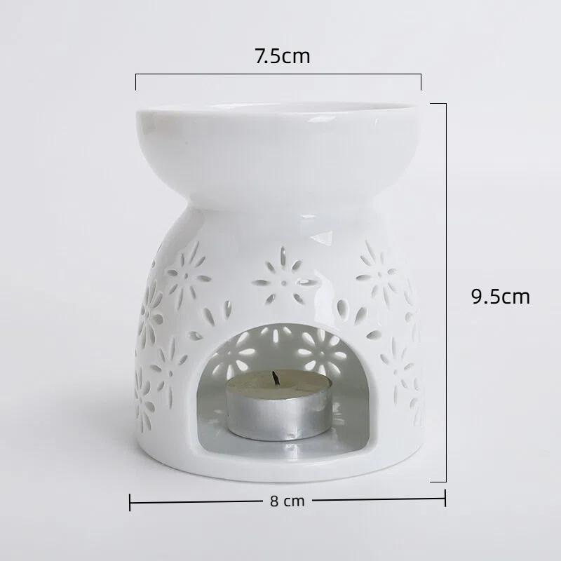 Tealight Candle Holder Essential Oil Burner Diffuser Incense Oil Burner Fragrance Night Lamp Ceramic Incense Burners