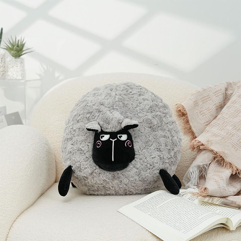 Cute Sheep Cartoon Plush Cushion For Living Room Sofa Decor Gift For Kids
