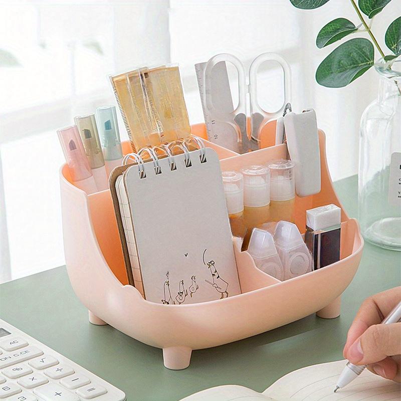 Θήκη επιτραπέζιου στυλό Kawaii μεγάλης χωρητικότητας Χαριτωμένο κουτί αποθήκευσης χαρτικών Creative Cartoon Θήκη μολυβιών Ins Desk Organizer για κορίτσια