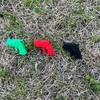 Creative Weapon Mini Gun Model Pendant Keychain  Bag Decoration Stress Relieving Toys Keychain Car Key Rings Gifts