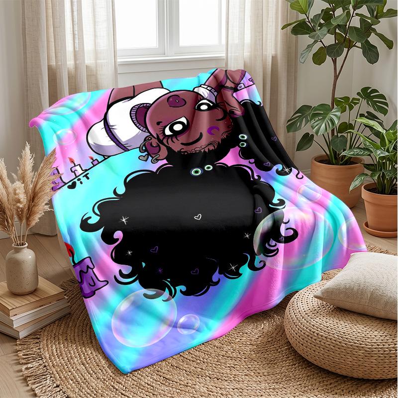 Fantasy Bubble Adventure Theme blanket Lightweight Warm Flannel Blanket Decorative Throw Blanket for Home Decoration
