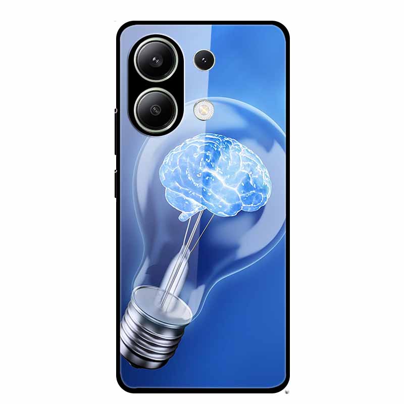 Glass Case For Xiaomi Redmi Note 13 Case Soft Bumper Tempered Glass Hard Back Cover For Redmi Note 13 Pro Phone Case Funda Coque
