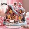 LED Lighted Figurines 2D Acrylic Christmas Angel Figurine with Warm Lights, Glowing Holiday Tabletop Table Decorations Decor for Home Living