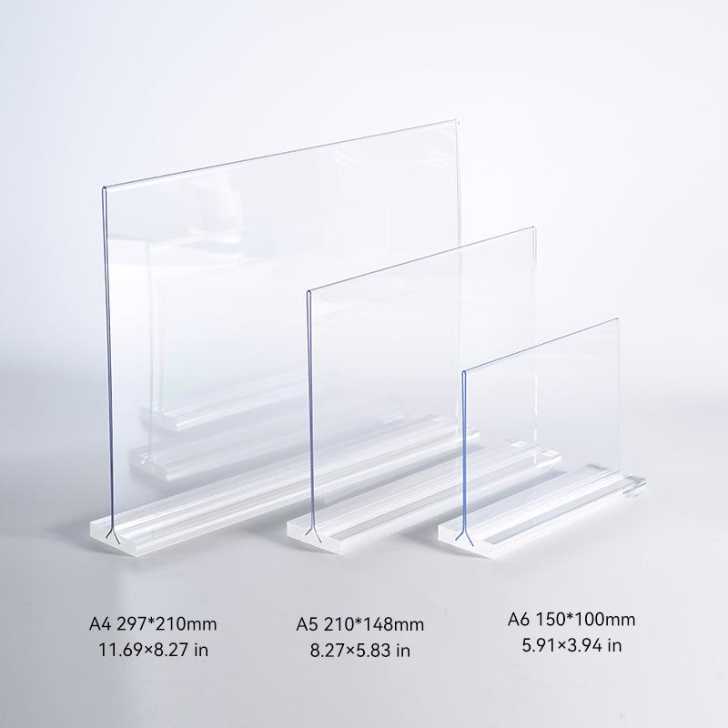 A4 High-Durability Acrylic Menu Display Stand