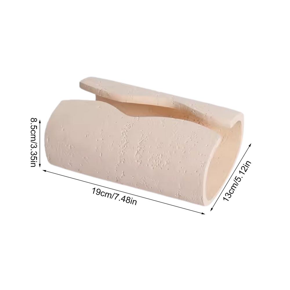 

Органайзер для салфеток в форме сердца, современный геометрический органайзер для хранения салфеток, имитация пещерного камня, органайзер для салфеток в гостиную, современный