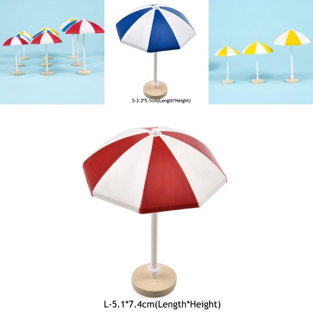 Adorable Mini Sun Umbrella Micro Landscape Ornament For Charming Dollhouse Decor