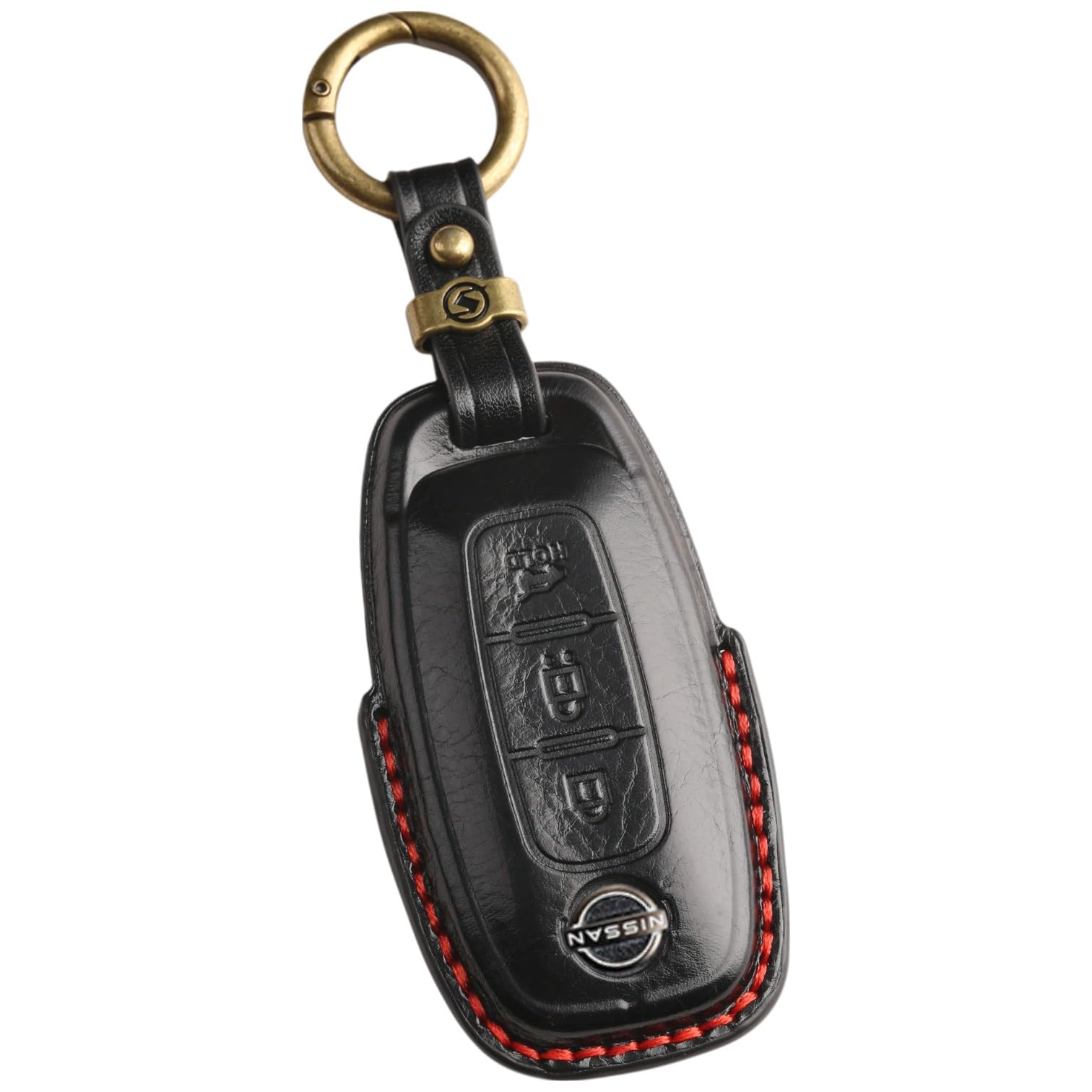 

Чехол для ключа из натуральной кожи для нового T33 Nissan Sakura Smart Key Nissan Ariya Kicks 3D Премиум Черный [smasol] Серия X-Trail, Чехол, e-power (Модель 2024 года)