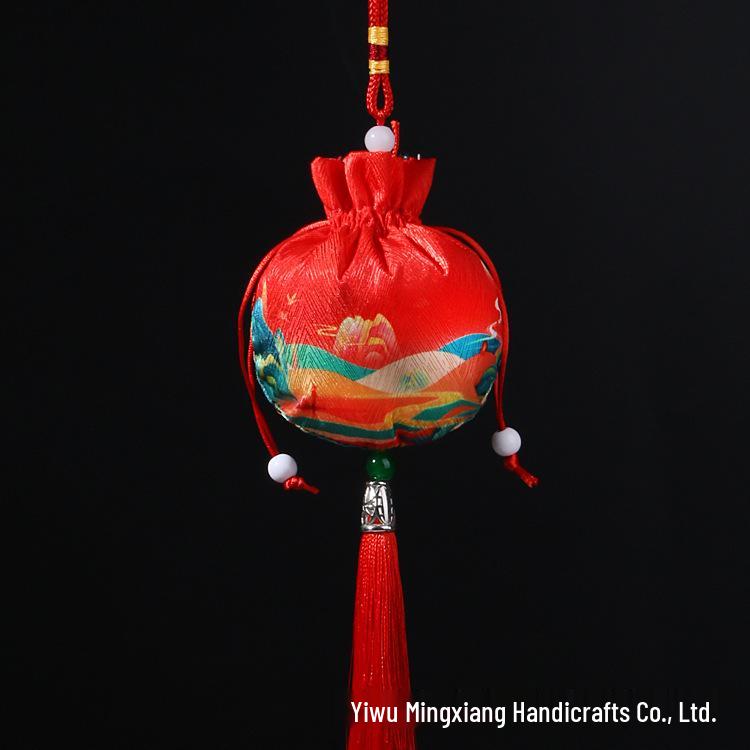 Chinese Mugwort Sachet: Traditional Herbal Mosquito Repellent Car Ornament - Dragon Boat Festival Pendant
