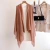 Women S Summer Thin Solid Color Scarf With Tassels For Sun Protection