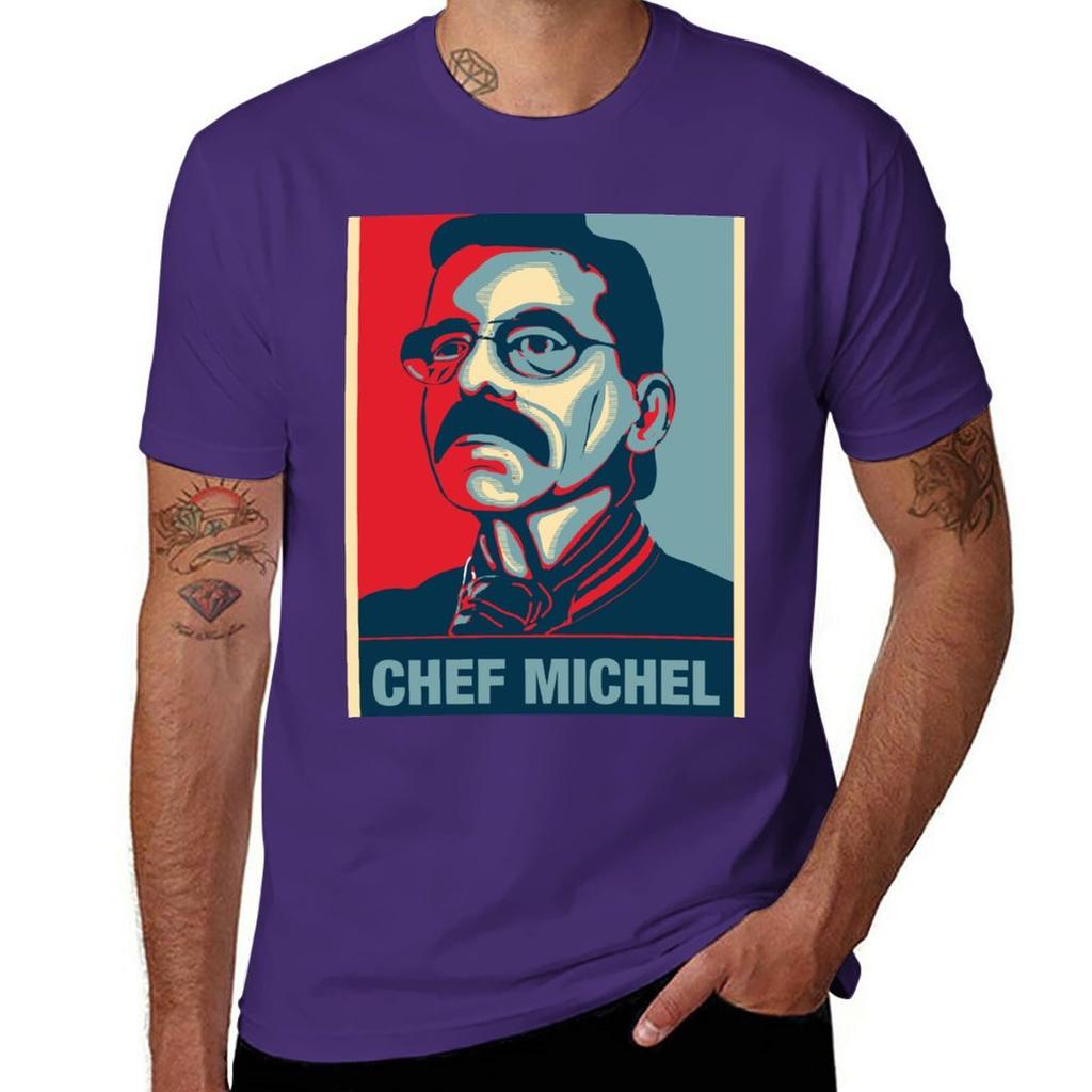 Chef Michel Dumas Fan Art TShirt Blouse sweat boys animal print mens graphic tshirts hip hop