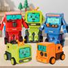 Bildungsspielzeug Kollisionsverformung Ingenieurfahrzeug Geschenk für Kinder