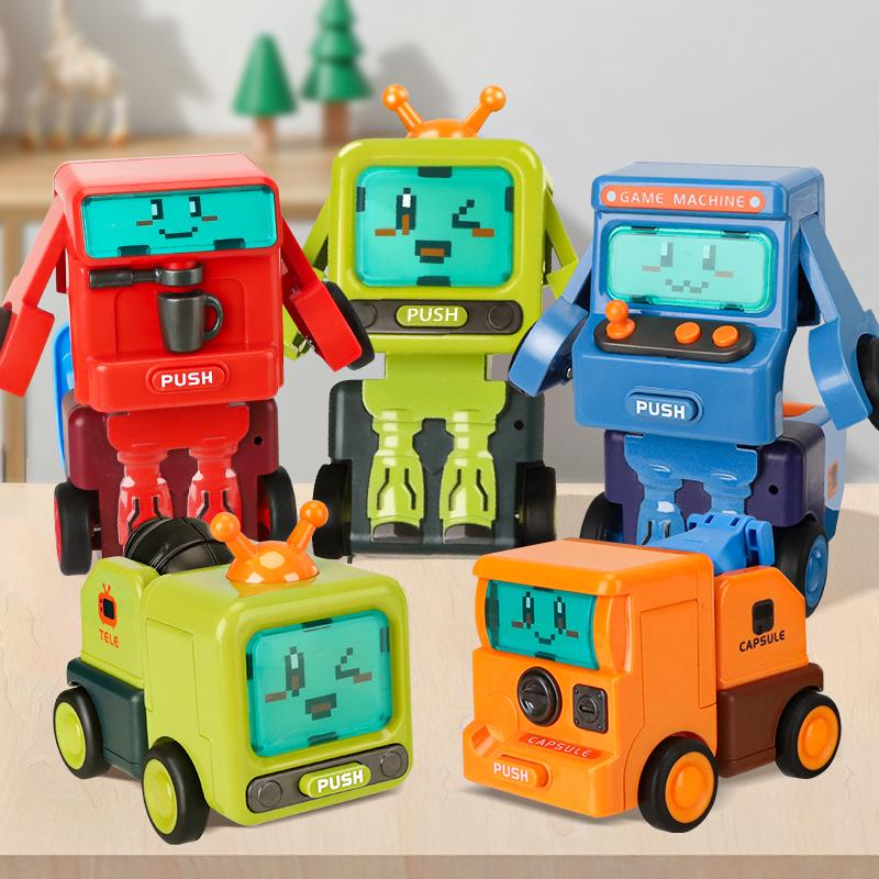 Bildungsspielzeug Kollisionsverformung Ingenieurfahrzeug Geschenk für Kinder