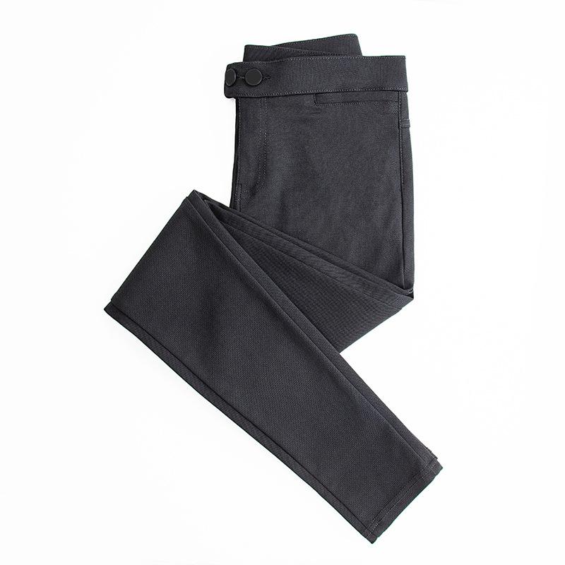 

Плюс бархатные утолщенные волшебные леггинсы для женщин, зимние узкие черные брюки-карандаш XXL чёрный