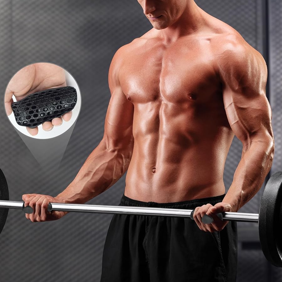 Gym Grips Fingerless Workout Gym Gloves Ergonomics Workout Grip Hand Protection Weight Lifting Grips Bodybuilding Gymnastics
