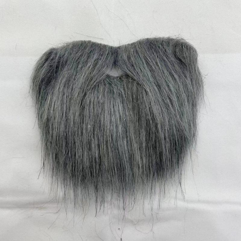 Barba Finta di Halloween Baffi Finti Divertenti Accessori per Travestimenti Baffetti Peli Facciali con Cordino Elastico Regolabile
