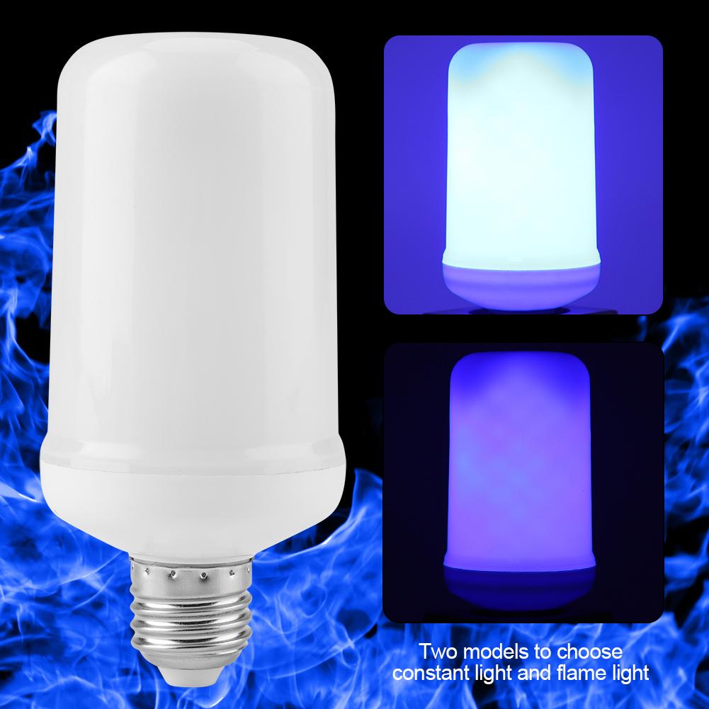 LED Simulation Flame Lamp Blue   Light Bulb for Party Festival Decor Without Gravity Sensor