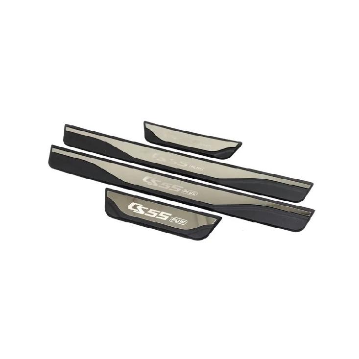For Changan CS55 Plus 2024 Door Sill Kick Scuff Plate Protector Sticker Guard Pedal Cover Trim Car Styling Accessories