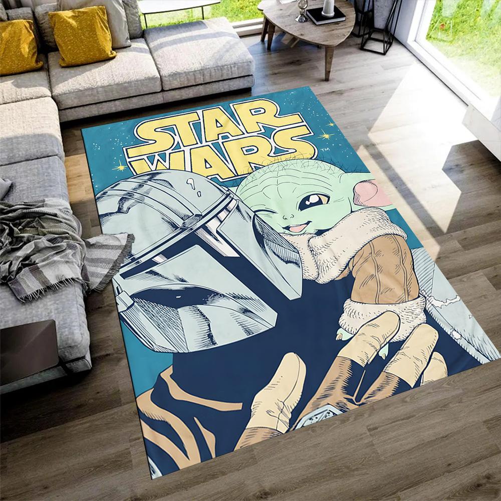 Star Wars Floor Rug Office Rug Design for Foyer Outdoor Game Room Decorate Room Anti-slip Rug Office Home Decor Perfect Gift for Women Men