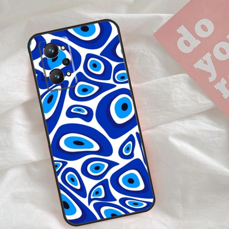 Big Eyes Cartoon Pattern Case For Realme C65 C67 C71 C63 C61 C55 C51 C53 C35 C75 11 12 13 14 15 Pro Plus GT6 GT7 Pro
