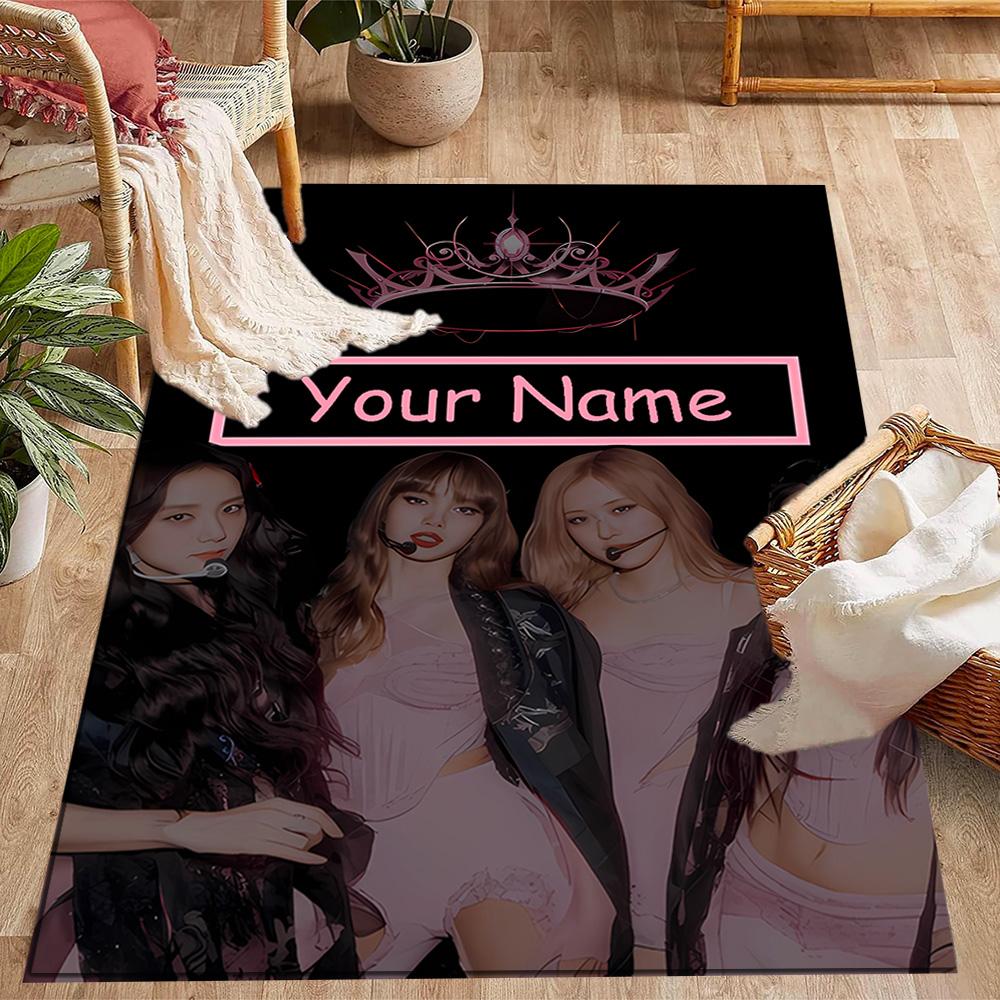 Royal Glamour Squad Customizable Name Floor Mat Suitable for Dormitory Hallway Outdoor Game Room Anti-slip Rug Decorate Offices Spiritual Gift