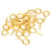 200Pcs Pearl Screw Eye Peg Pin Pendant Connector Screw Spike DIY Making Jewelry Accessorygolden