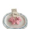 2Pcs Bow Children's Elastic Hair Band Sweet Girls Hair Rope Tie Ponytail Holder Rubber Band Kids Headwear Hair Accessories
