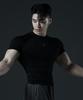 CARMID Silver Logo Compression Short Sleeve [Black]