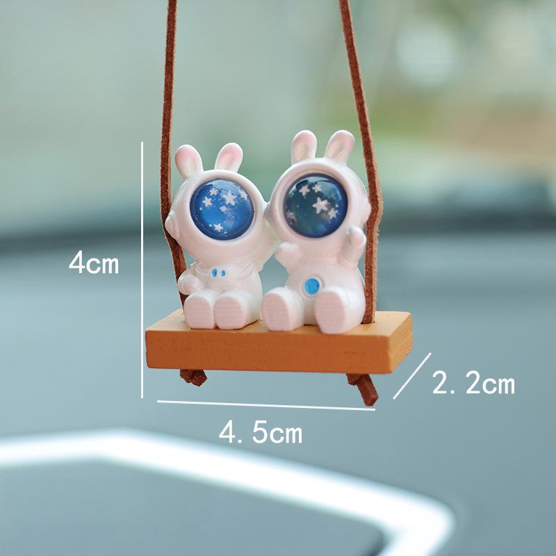 

Кролик Астронавт Украшение автомобиля Подвеска Автомобильные подвесные украшения Авто Зеркало заднего вида Подвеска Автомобиль Подвеска