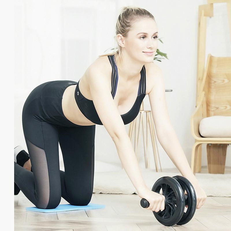 Ruota per fitness a doppia ruota Ruota per addominali Big Mac Attrezzatura per il fitness al coperto per uso domestico