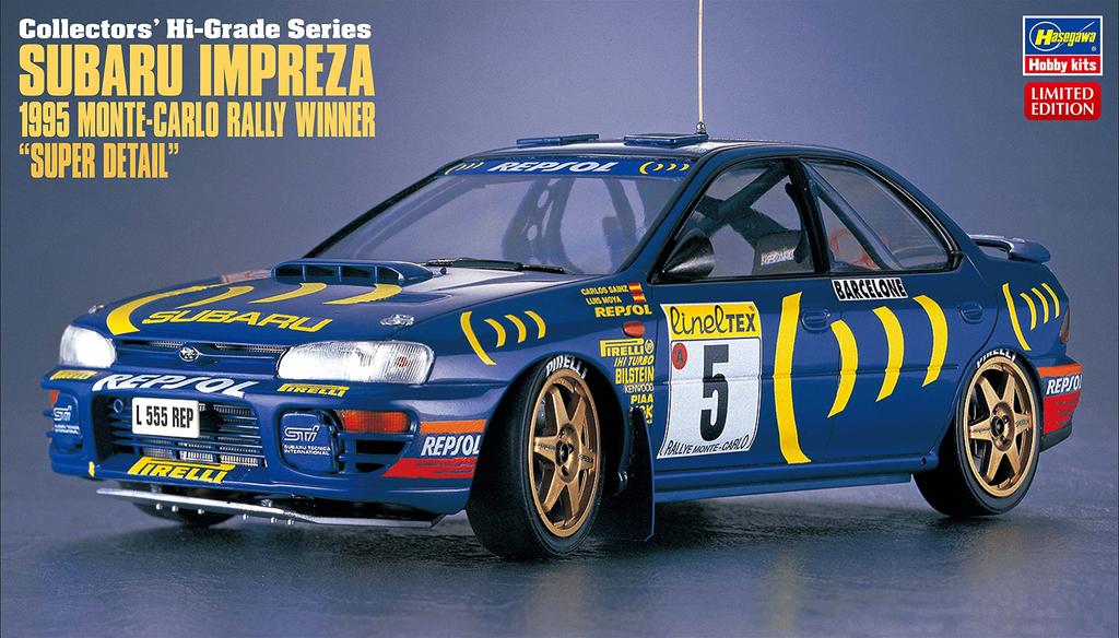 Hasegawa Scale Subaru Impreza 1995 Monte Carlo Rally Super Detail Plastic Model Kit CH51 1/24
