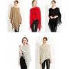 Stylish Winter Scarf And Poncho Versatile Knit Wrap For Women In Cozy Colors