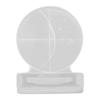 Epoxy Moon Photo Frame Ornaments Silicone Mold with Base for Jewelry Making