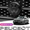 Front and Rear Emblem For VW Golf 6/Golf 7/Golf 7.5/Golf 8 Not Affect ACC Modified Black Label Flat Mirror Logo Cover Sticke