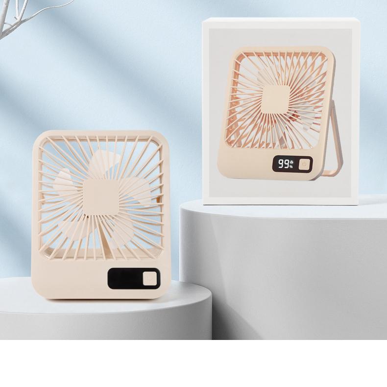 Digital Display Foldable Desk Fan