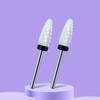 2PCS Tungsten Carbide Nail Drill Bits Gel Polish Remover 3/32 Inch Nail Art Files Cuticle Milling Cutter For Manicure Pedicure