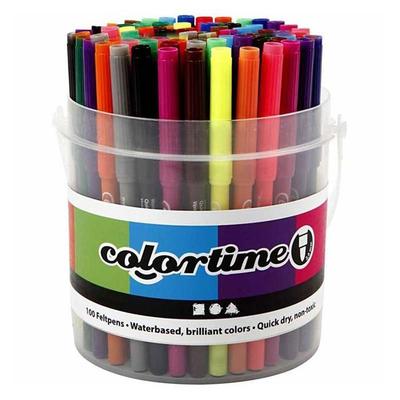 Markers - COLORTIME - Ref 373543 - 18 Colors - Opaque - Dry Quickly