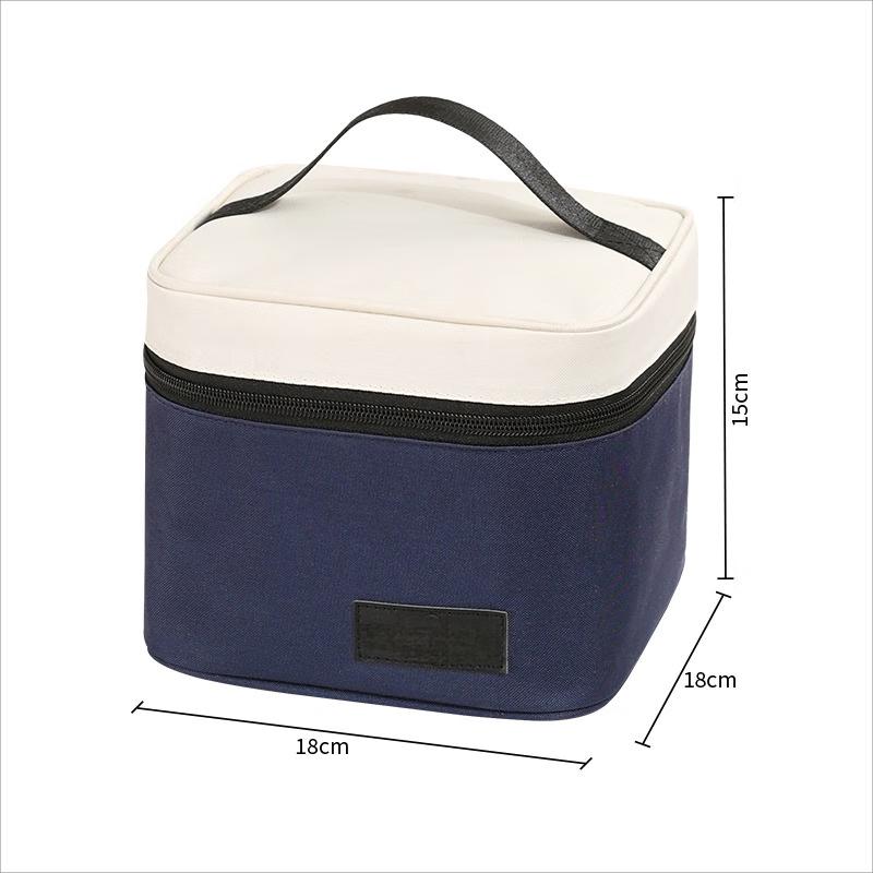 ZhiChu Small Square Insulated Lunch Bag 3-Pack