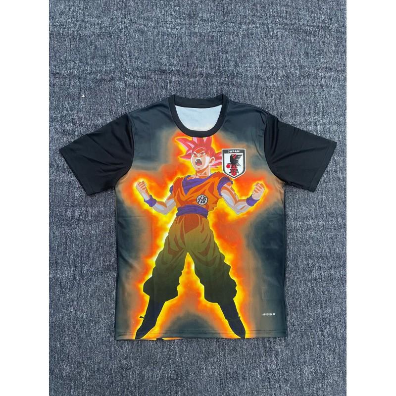Kurzärmeliges Fußballtrikot inspiriert von der japanischen Nationalmannschaft Anime-Kollaboration Dragon Ball One Piece Naruto