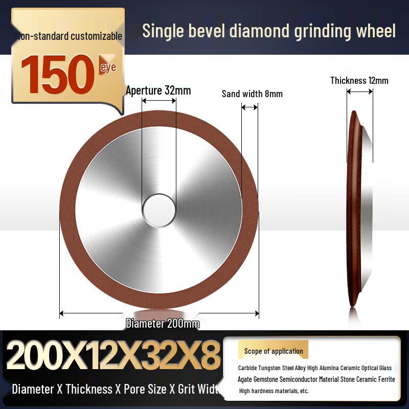 

Single Bevel Diamond Grinding Wheel
