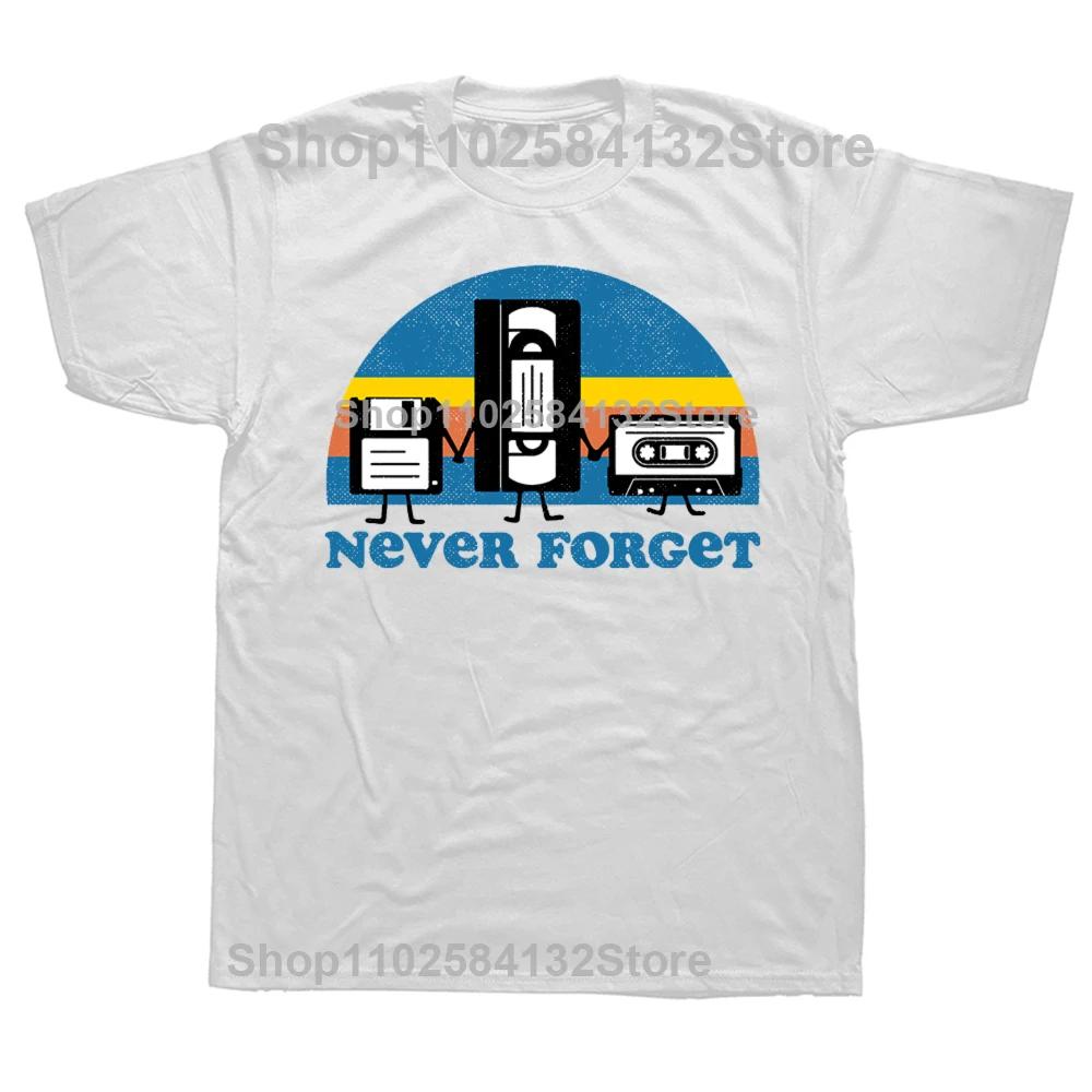 Never Forget Sarcastic Graphic Music Tshirt WoCotton T-Shirt Top Summer Oversized T-Shirt Loose Tops Clothes