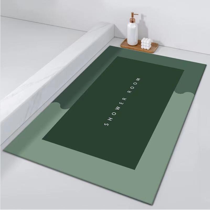 Quick-Drying Non-Slip Diatom Mud Bathroom Mat - Water Absorbent, Stain Resistant, Easy to Clean, Cuttable.